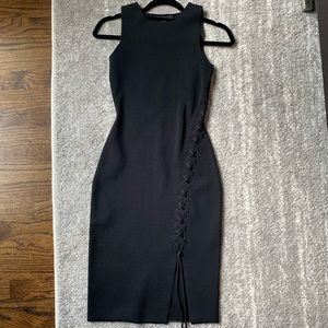 Alexander Wang Black Braided Dress